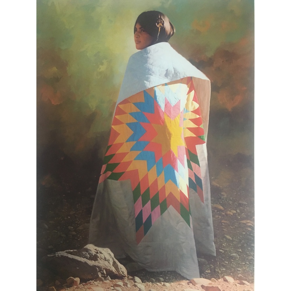 “Star Quilt” by Don Crowley Signed Native Amer.